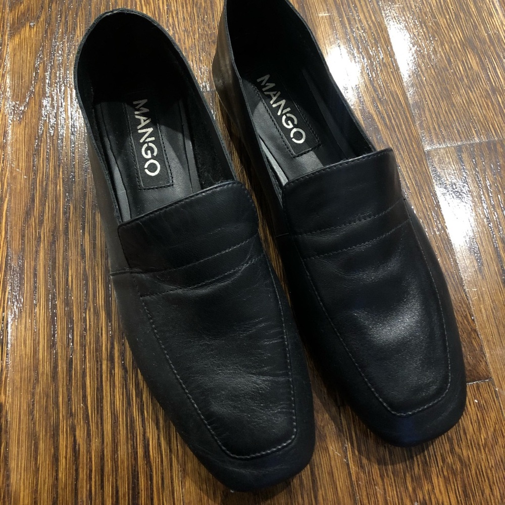 Leather loafers